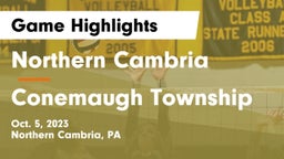 Northern Cambria  vs Conemaugh Township  Game Highlights - Oct. 5, 2023