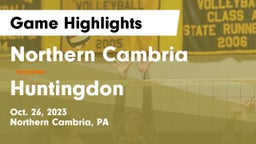 Northern Cambria  vs Huntingdon Game Highlights - Oct. 26, 2023