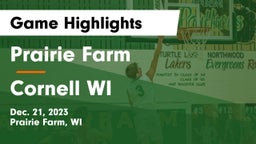 Prairie Farm  vs Cornell  WI Game Highlights - Dec. 21, 2023