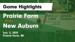 Prairie Farm  vs New Auburn  Game Highlights - Jan. 5, 2024