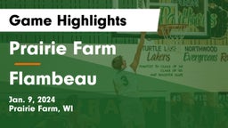 Prairie Farm  vs Flambeau  Game Highlights - Jan. 9, 2024