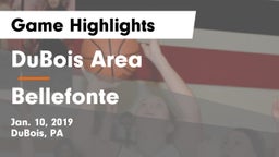 DuBois Area  vs Bellefonte  Game Highlights - Jan. 10, 2019