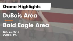 DuBois Area  vs Bald Eagle Area  Game Highlights - Jan. 26, 2019
