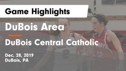 DuBois Area  vs DuBois Central Catholic Game Highlights - Dec. 28, 2019