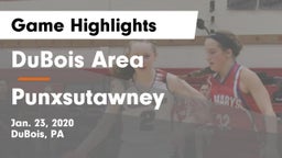 DuBois Area  vs Punxsutawney  Game Highlights - Jan. 23, 2020