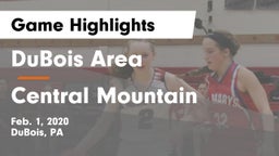 DuBois Area  vs Central Mountain  Game Highlights - Feb. 1, 2020