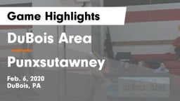 DuBois Area  vs Punxsutawney  Game Highlights - Feb. 6, 2020
