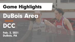 DuBois Area  vs DCC Game Highlights - Feb. 2, 2021