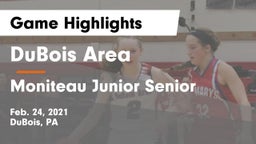 DuBois Area  vs Moniteau Junior Senior  Game Highlights - Feb. 24, 2021