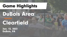 DuBois Area  vs Clearfield  Game Highlights - Jan. 13, 2022