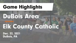 DuBois Area  vs Elk County Catholic  Game Highlights - Dec. 22, 2021