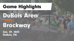 DuBois Area  vs Brockway  Game Highlights - Jan. 29, 2022