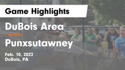 DuBois Area  vs Punxsutawney  Game Highlights - Feb. 10, 2022