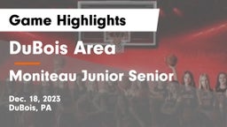 DuBois Area  vs Moniteau Junior Senior  Game Highlights - Dec. 18, 2023