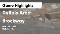 DuBois Area  vs Brockway  Game Highlights - Dec. 29, 2018
