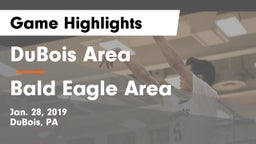DuBois Area  vs Bald Eagle Area  Game Highlights - Jan. 28, 2019