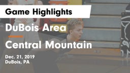 DuBois Area  vs Central Mountain  Game Highlights - Dec. 21, 2019