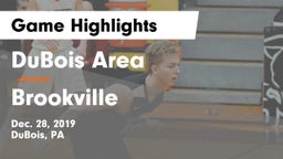 DuBois Area  vs Brookville  Game Highlights - Dec. 28, 2019