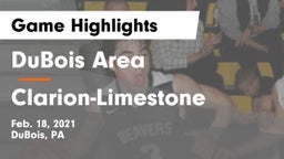 DuBois Area  vs Clarion-Limestone  Game Highlights - Feb. 18, 2021