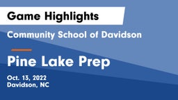 Community School of Davidson vs Pine Lake Prep  Game Highlights - Oct. 13, 2022