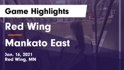 Red Wing  vs Mankato East  Game Highlights - Jan. 16, 2021