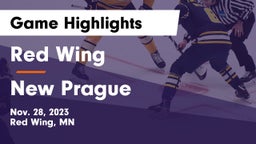 Red Wing  vs New Prague  Game Highlights - Nov. 28, 2023