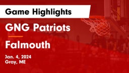GNG Patriots vs Falmouth  Game Highlights - Jan. 4, 2024