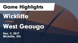 Wickliffe  vs West Geauga  Game Highlights - Dec. 9, 2017