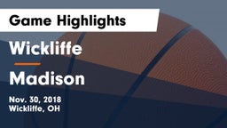 Wickliffe  vs Madison  Game Highlights - Nov. 30, 2018