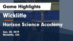 Wickliffe  vs Horizon Science Academy Game Highlights - Jan. 28, 2019