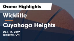 Wickliffe  vs Cuyahoga Heights  Game Highlights - Dec. 14, 2019