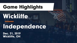 Wickliffe  vs Independence  Game Highlights - Dec. 21, 2019