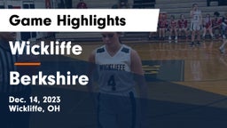 Wickliffe  vs Berkshire  Game Highlights - Dec. 14, 2023
