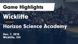 Wickliffe  vs Horizon Science Academy Game Highlights - Dec. 7, 2018