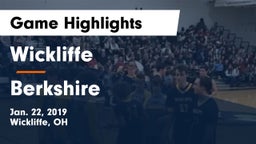 Wickliffe  vs Berkshire  Game Highlights - Jan. 22, 2019