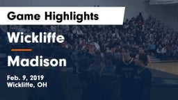 Wickliffe  vs Madison  Game Highlights - Feb. 9, 2019