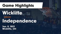Wickliffe  vs Independence  Game Highlights - Jan. 8, 2022