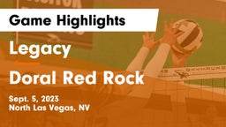 Legacy  vs Doral Red Rock Game Highlights - Sept. 5, 2023