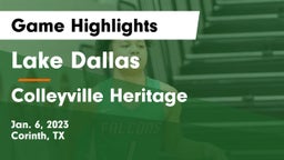 Lake Dallas  vs Colleyville Heritage  Game Highlights - Jan. 6, 2023