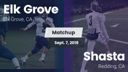 Matchup: Elk Grove High vs. Shasta  2018