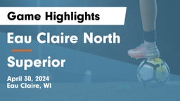 Eau Claire North  vs Superior  Game Highlights - April 30, 2024