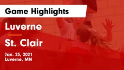 Luverne  vs St. Clair  Game Highlights - Jan. 23, 2021