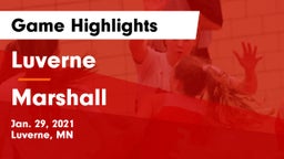 Luverne  vs Marshall  Game Highlights - Jan. 29, 2021