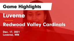 Luverne  vs Redwood Valley Cardinals Game Highlights - Dec. 17, 2021