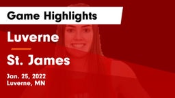 Luverne  vs St. James  Game Highlights - Jan. 25, 2022