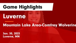 Luverne  vs Mountain Lake Area-Comfrey Wolverines Game Highlights - Jan. 30, 2023