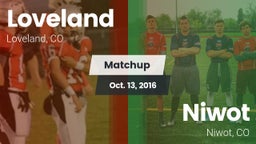 Matchup: Loveland  vs. Niwot  2016
