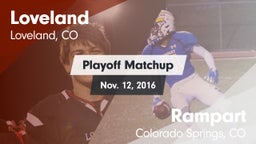 Matchup: Loveland  vs. Rampart  2016