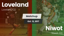 Matchup: Loveland  vs. Niwot  2017
