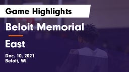 Beloit Memorial  vs East  Game Highlights - Dec. 10, 2021